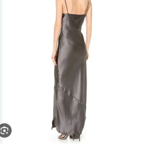 nili lotan women's  maxi cami dress gunmetal XS SOLD OUT - Picture 3 of 8